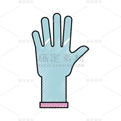 橡胶手套隔离图标