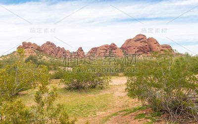 帕帕戈公园的砂岩岩层
