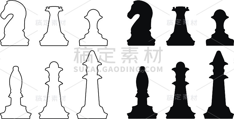 国际象棋的剪影