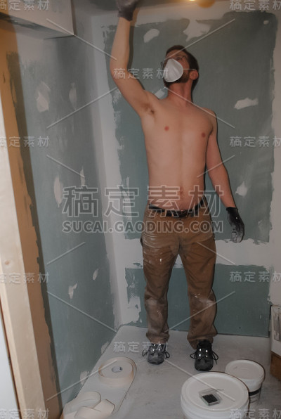 上空的工人