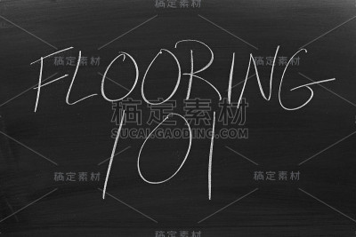 地板101在黑板上