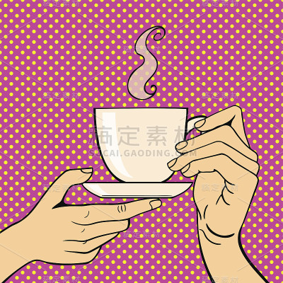 人手咖啡杯姿势