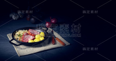 煮泡菜和美味的猪肉