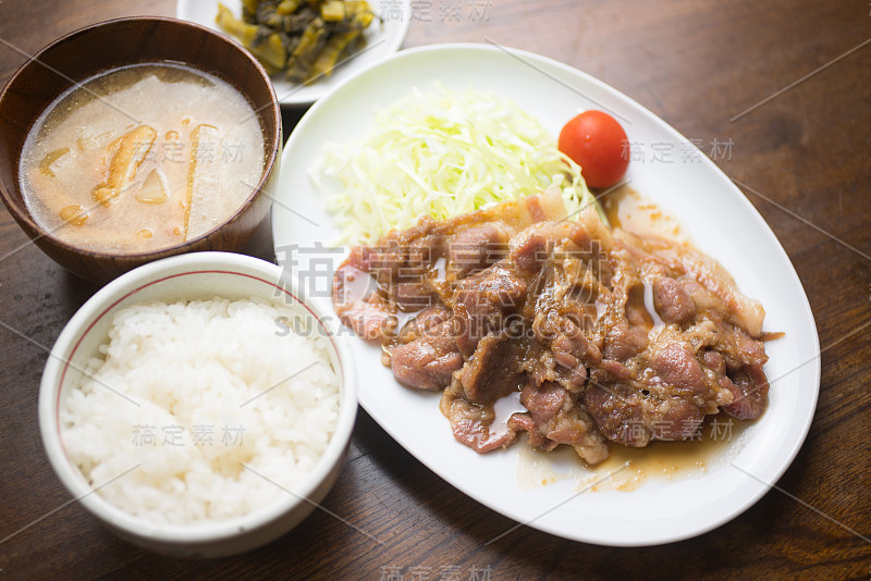 日本料理 猪肉 Shogayaki