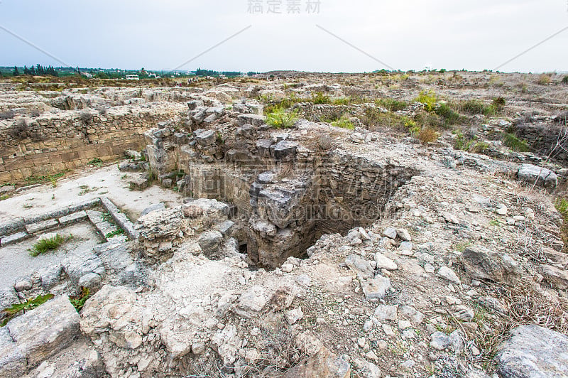 乌加里特遗址，地中海东部的一个古老港口城市，位于Ras Shamra。