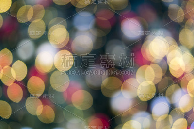 圣诞色彩的散景。背景纹理。