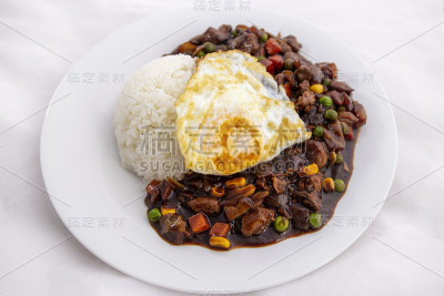 韩国食物豉油饭