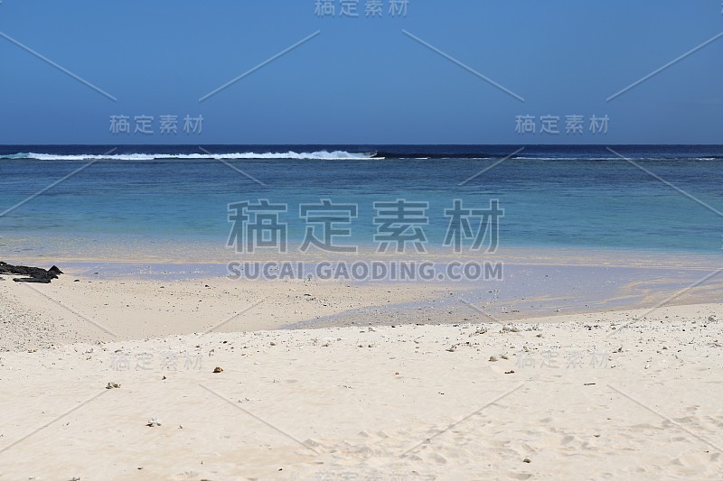 在毛里求斯，印度洋，非洲圣费利克斯海滩的海景