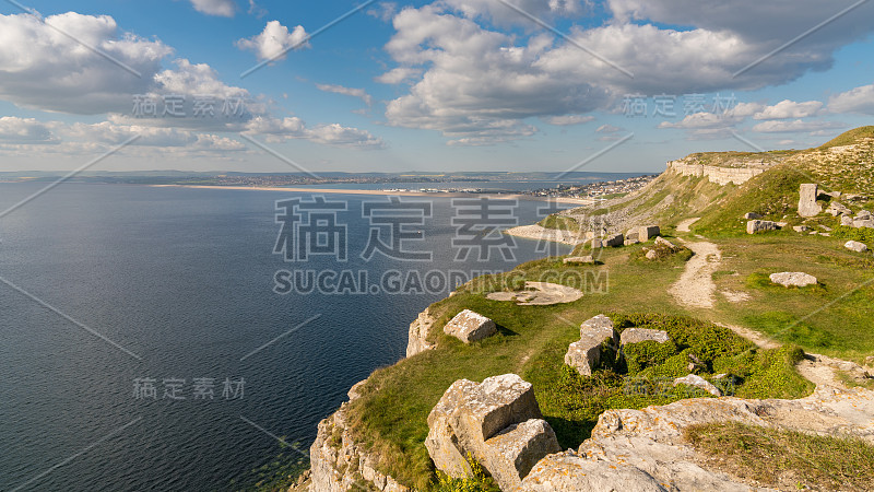 哈利路亚湾，波特兰岛，侏罗纪海岸，多塞特，英国