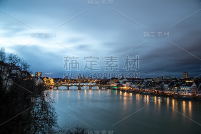 瑞士巴塞尔的全景