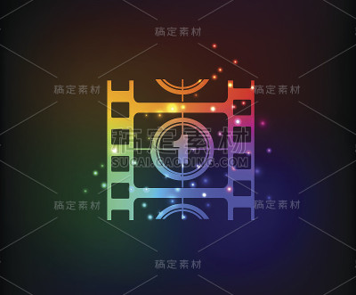 电影的象征,彩虹向量