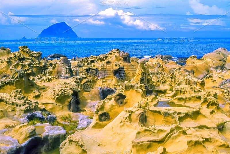 和平岛台湾海岸独特的岩石构造