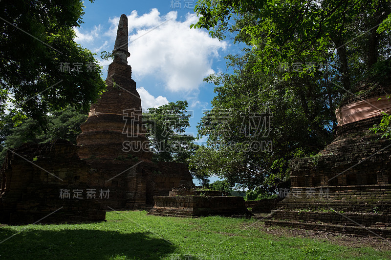 泰国那空湛甘蓬寺历史公园(联合国教科文组织世界遗产地素可泰历史城镇及相关历史城镇的一部分)