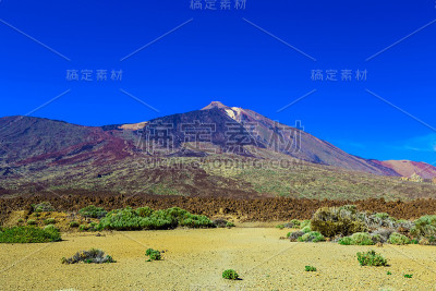 特内里费岛上的泰德火山景观