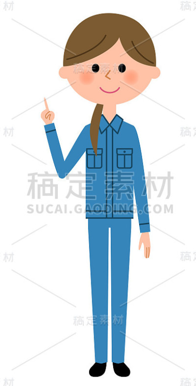 女工人，手指