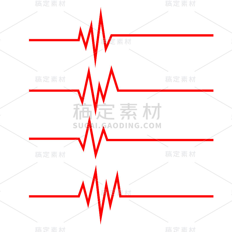 心跳线图标的设置。脉冲的象征