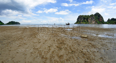 东雷莱海滩退潮