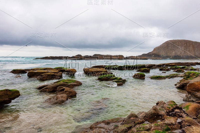 俄勒冈海岸的海豹岩海滩