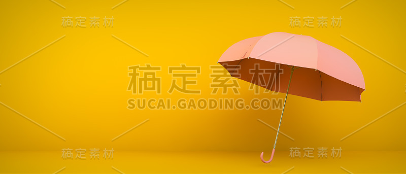 粉红色的伞