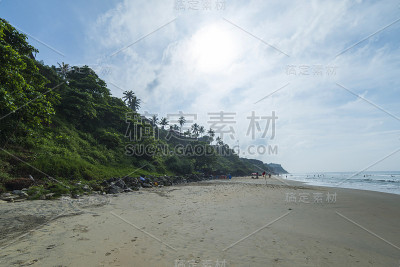 海岸边的悬崖