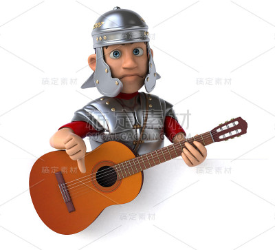 罗马士兵- 3D插图