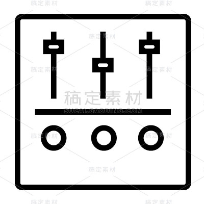 设置，均衡器，流线图标