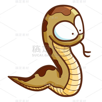 绿色棕色的蛇