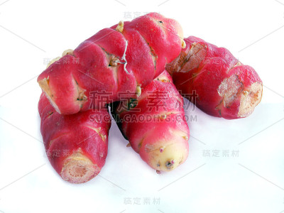 oca蔬菜的红色球茎