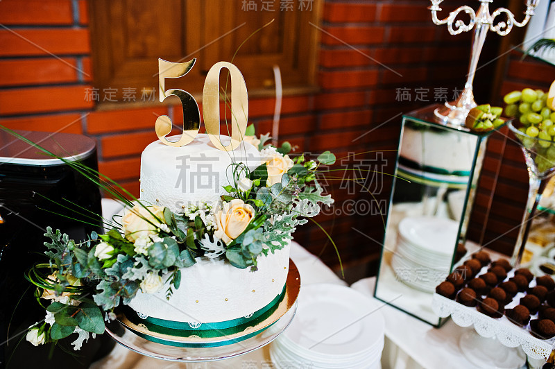 50周年的蛋糕纪念日