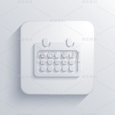 矢量现代日历灯图标