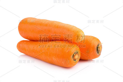 白萝卜孤立