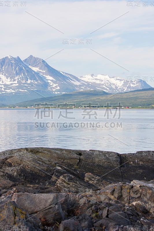 特罗姆瑟海滩的全景