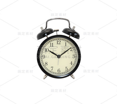 白色闹钟