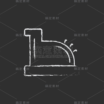 用粉笔画的收银机图标