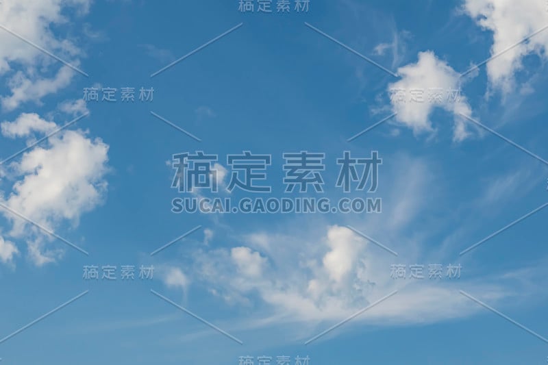 多云天气时天空中的气流运动