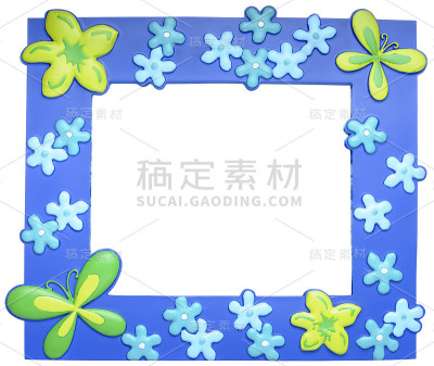 装饰蝴蝶形状的相框