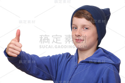 竖起大拇指