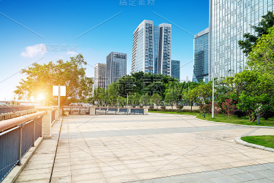 城市广场和地砖
