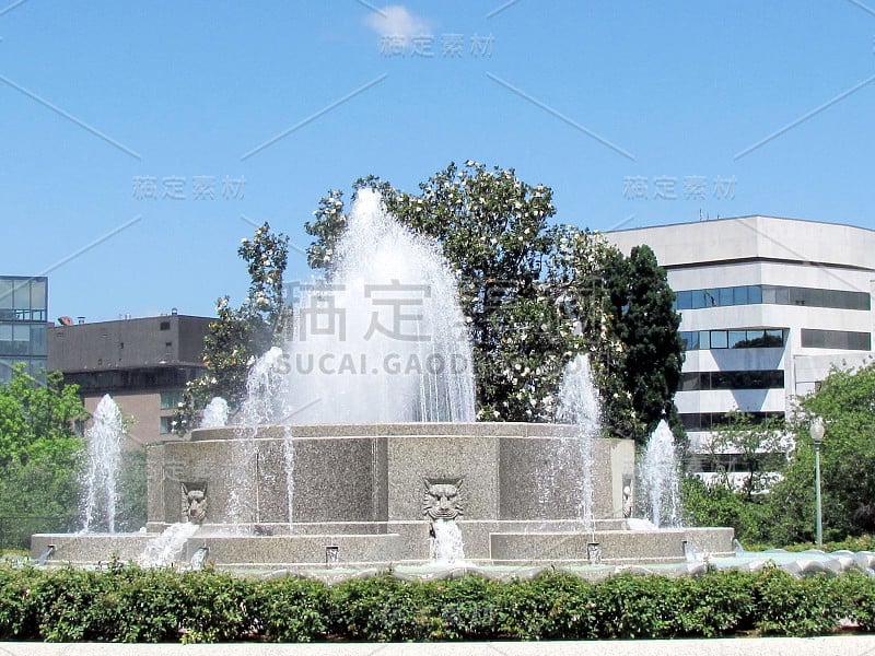 2013年，华盛顿Lower Senate Park Fountain