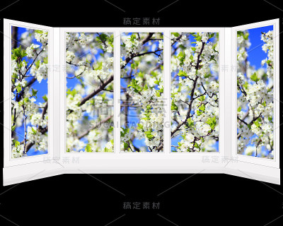窗外是梅树的枝桠