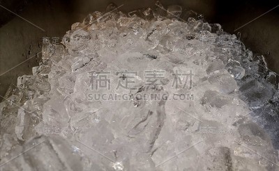 近距离拍摄雪