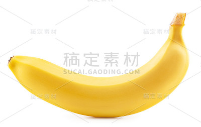 白色隔离香蕉