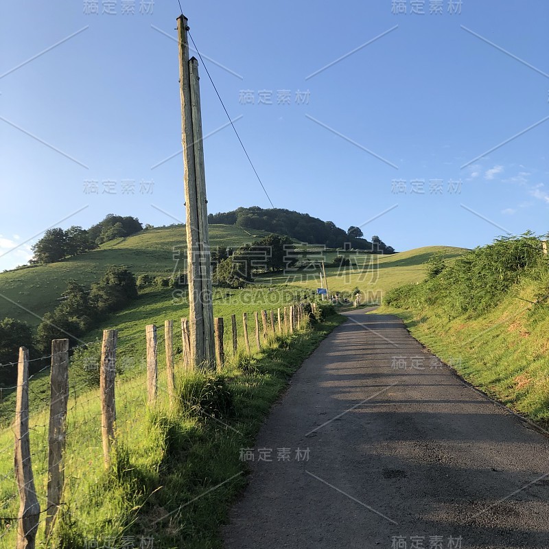 通往孔波斯特拉的风景，通往西班牙圣地亚哥朝圣者的道路