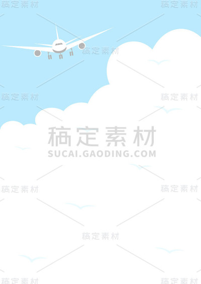 天空中飞机的插图