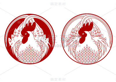 红公鸡邮票套装