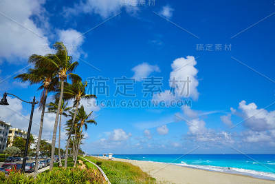 美国佛罗里达棕榈滩海岸线