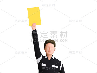 裁判判罚黄牌。
