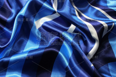 折叠抽象蓝缎