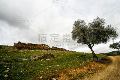 托莱多山的风景。