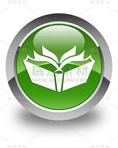 翻译图标光滑柔和的绿色圆形按钮